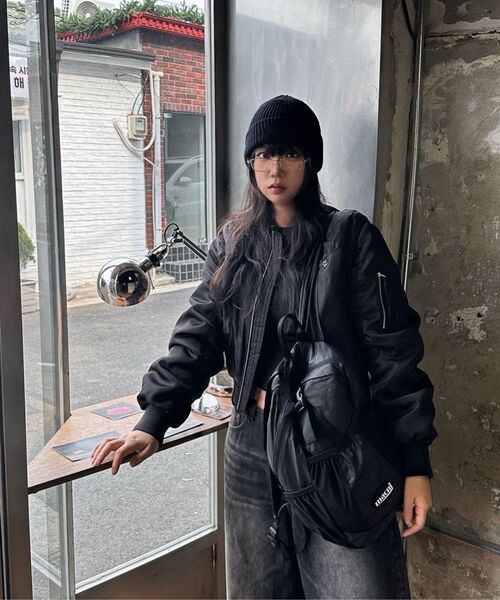 MACNI(マクニ)の「TRACKER NYLON BACKPACK BLACK(バックパック/リュック・レディース・ブラック・FREE)」の7枚目の写真
