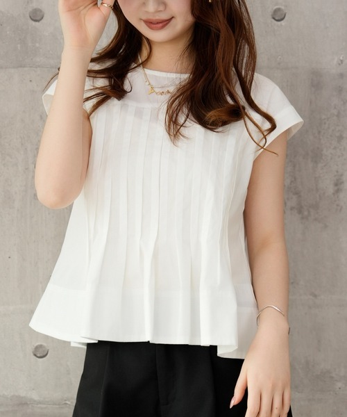 DRESS PLUS(ドレスプラス)の「ブラウス レディース トップス シャツ(ベスト・レディース・ライトグレー/サックスブルー/ブラック/オフホワイト・M)」の14枚目の写真