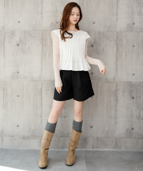 DRESS PLUS(ドレスプラス)の「ブラウス レディース トップス シャツ(ベスト・レディース・ライトグレー/サックスブルー/ブラック/オフホワイト・M)」の16枚目の写真