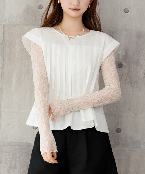 DRESS PLUS(ドレスプラス)の「ブラウス レディース トップス シャツ(ベスト・レディース・ライトグレー/サックスブルー/ブラック/オフホワイト・M)」の17枚目の写真