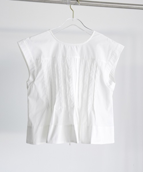 DRESS PLUS(ドレスプラス)の「ブラウス レディース トップス シャツ(ベスト・レディース・ライトグレー/サックスブルー/ブラック/オフホワイト・M)」の21枚目の写真
