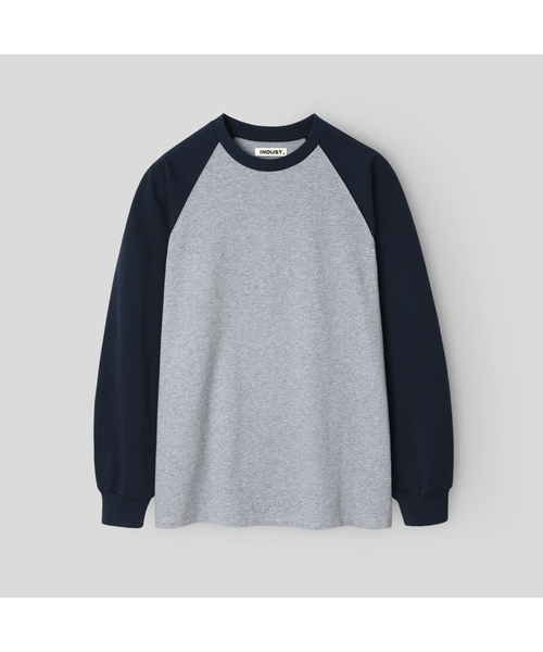 INDUST(インダスト)の「レギュラーロングスリーブTシャツ_3COLOR(Tシャツ/カットソー・レディース・ネイビー/ブラック/ライトグリーン・1(S)/2(M)/3(L))」の1枚目の写真