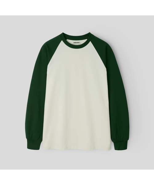 INDUST(インダスト)の「レギュラーロングスリーブTシャツ_3COLOR(Tシャツ/カットソー・レディース・ネイビー/ブラック/ライトグリーン・1(S)/2(M)/3(L))」の3枚目の写真