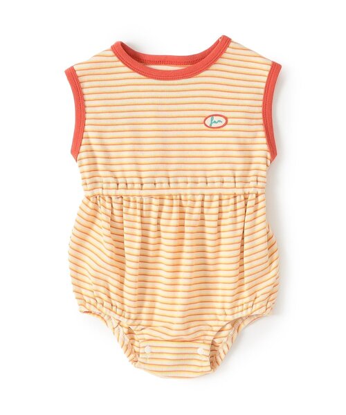 BREEZE（ブリーズ）の「【リンク】Bpop ミジンボーダータンクボディオール（ロンパース・キッズ・イエロー/グリーン/レッド・70/80）」の14枚目の写真