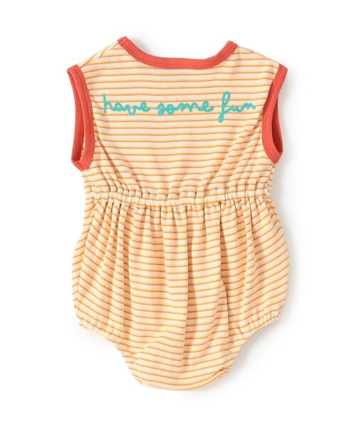 BREEZE（ブリーズ）の「【リンク】Bpop ミジンボーダータンクボディオール（ロンパース・キッズ・イエロー/グリーン/レッド・70/80）」の9枚目の写真