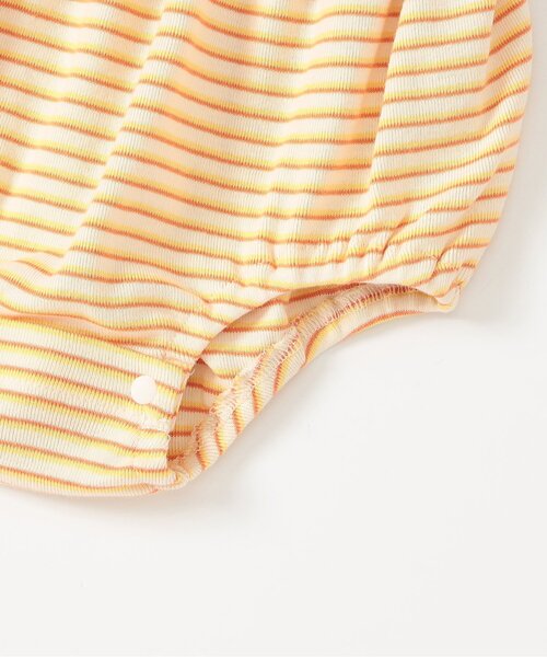 BREEZE（ブリーズ）の「【リンク】Bpop ミジンボーダータンクボディオール（ロンパース・キッズ・イエロー/グリーン/レッド・70/80）」の4枚目の写真