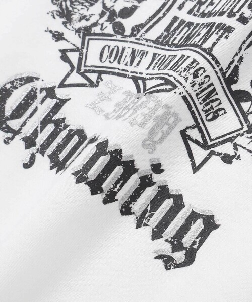 ZIDDY（ジディ）の「レイヤード風 シアーチュール ラメロゴTシャツ(130~160cm)（その他トップス・キッズ・オフホワイト/グレー・130cm/FREE/140cm/150cm）」の14枚目の写真