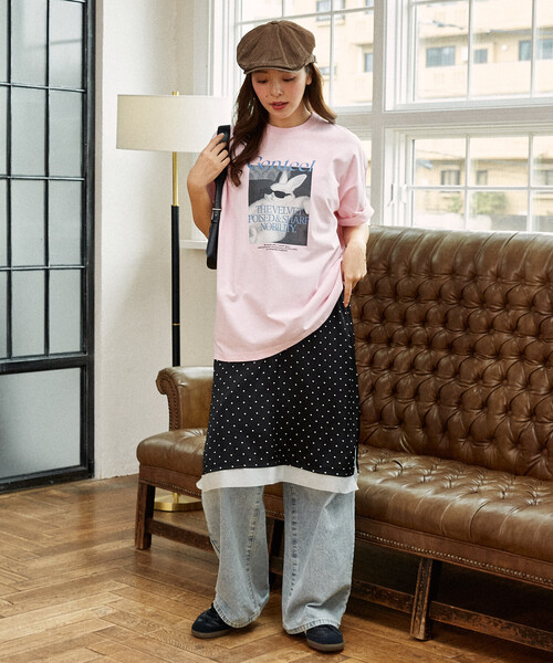 PUBLUX(パブリュクス)の「PUBLUX/パブリュクス <機能性素材>Genteel ラビット プリント Tシャツ 限定展開(Tシャツ/カットソー・レディース・ホワイト/ピンク/チャコールグレー・LARGE/MEDIUM/SMALL)」の8枚目の写真