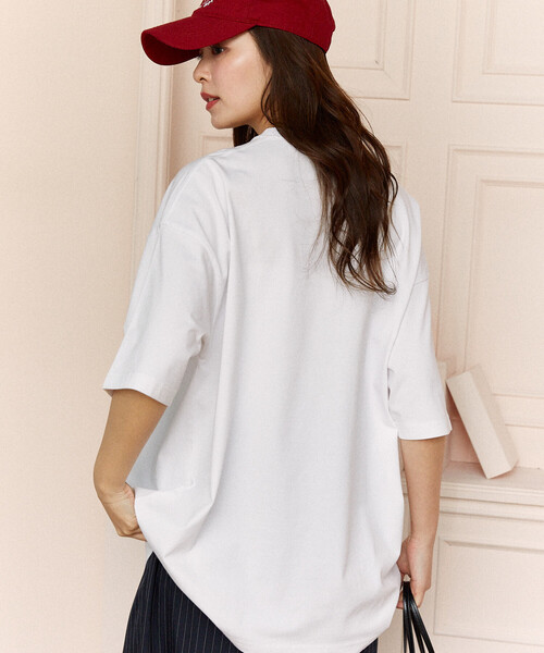 PUBLUX(パブリュクス)の「PUBLUX/パブリュクス <機能性素材>Genteel ラビット プリント Tシャツ 限定展開(Tシャツ/カットソー・レディース・ホワイト/ピンク/チャコールグレー・LARGE/MEDIUM/SMALL)」の12枚目の写真