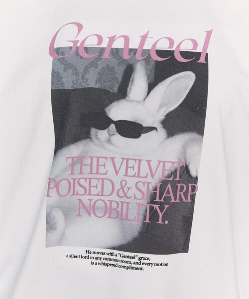 PUBLUX(パブリュクス)の「PUBLUX/パブリュクス <機能性素材>Genteel ラビット プリント Tシャツ 限定展開(Tシャツ/カットソー・レディース・ホワイト/ピンク/チャコールグレー・LARGE/MEDIUM/SMALL)」の18枚目の写真