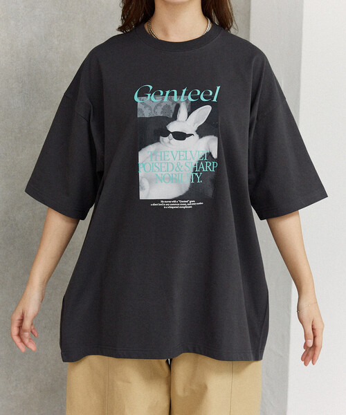 PUBLUX(パブリュクス)の「PUBLUX/パブリュクス <機能性素材>Genteel ラビット プリント Tシャツ 限定展開(Tシャツ/カットソー・レディース・ホワイト/ピンク/チャコールグレー・LARGE/MEDIUM/SMALL)」の19枚目の写真