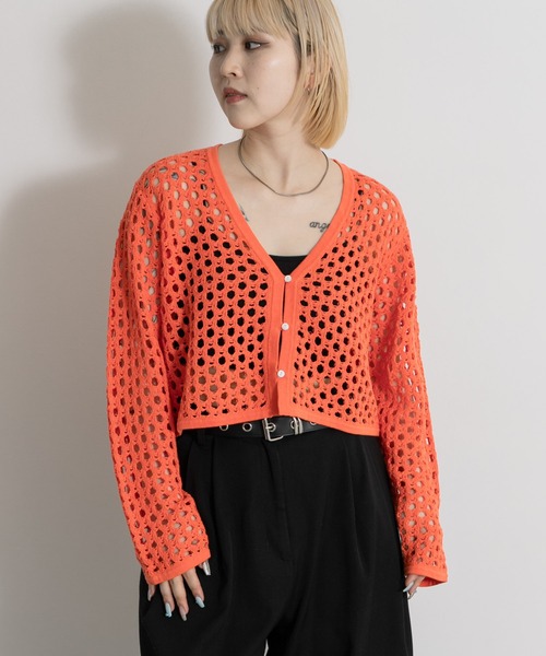 別注』MidiUmi x THE GOODLAND MARKET LACE KNIT CD（カーディガン