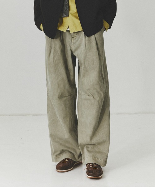 PUBLIC TOKYO（パブリックトウキョウ）の「PUBLIC DENIM BUGGY /日本製/岡山デニム/ルーズ/春服（デニムパンツ・メンズ・ブラック/ミント/ダークインディゴブルー・2/1/3）」の3枚目の写真