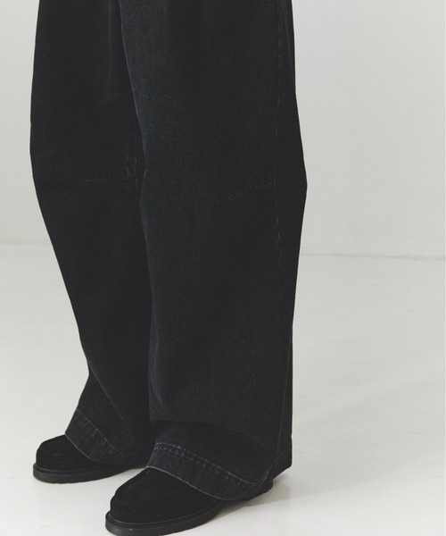 PUBLIC TOKYO（パブリックトウキョウ）の「PUBLIC DENIM BUGGY /日本製/岡山デニム/ルーズ/春服（デニムパンツ・メンズ・ブラック/ミント/ダークインディゴブルー・2/1/3）」の15枚目の写真