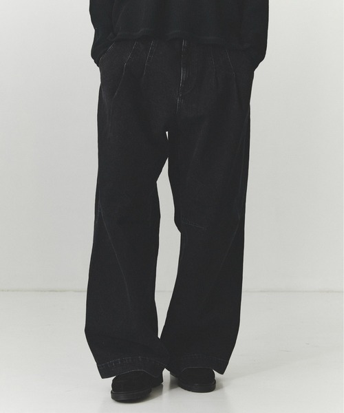 PUBLIC TOKYO（パブリックトウキョウ）の「PUBLIC DENIM BUGGY /日本製/岡山デニム/ルーズ/春服（デニムパンツ・メンズ・ブラック/ミント/ダークインディゴブルー・2/1/3）」の22枚目の写真