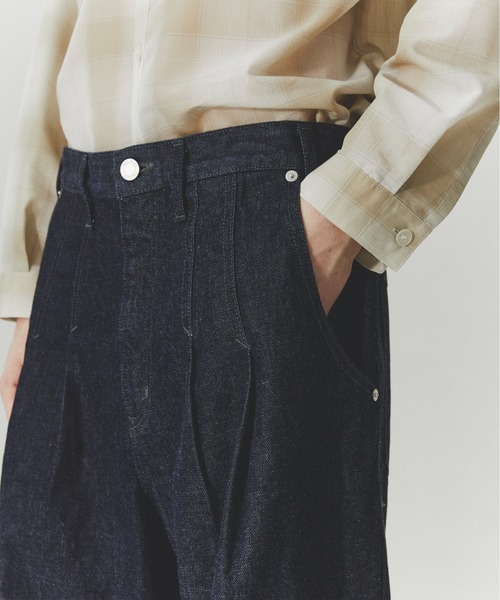 PUBLIC TOKYO（パブリックトウキョウ）の「PUBLIC DENIM BUGGY /日本製/岡山デニム/ルーズ/春服（デニムパンツ・メンズ・ブラック/ミント/ダークインディゴブルー・2/1/3）」の6枚目の写真