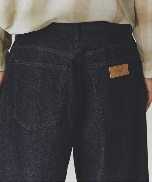 PUBLIC TOKYO（パブリックトウキョウ）の「PUBLIC DENIM BUGGY /日本製/岡山デニム/ルーズ/春服（デニムパンツ・メンズ・ブラック/ミント/ダークインディゴブルー・2/1/3）」の7枚目の写真