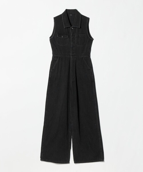 UNITED ARROWS(ユナイテッドアローズ)の「<FILL THE BILL>ノースリーブ オールインワン(つなぎ/オールインワン・レディース・ブラック/コバルトブルー・FREE)」の2枚目の写真