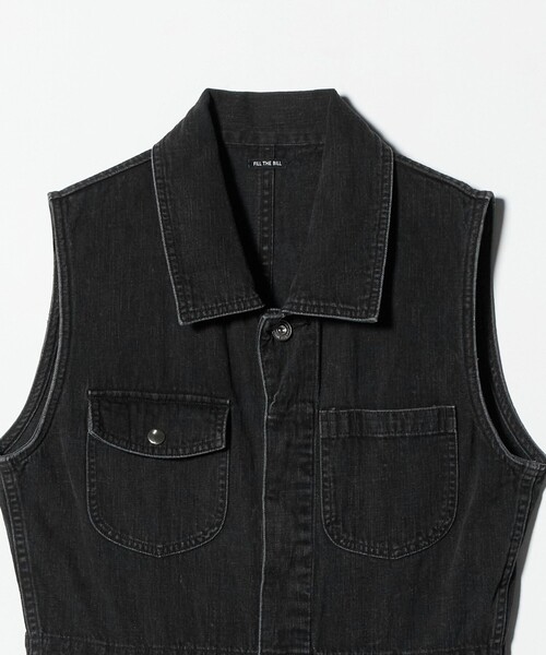 UNITED ARROWS(ユナイテッドアローズ)の「<FILL THE BILL>ノースリーブ オールインワン(つなぎ/オールインワン・レディース・ブラック/コバルトブルー・FREE)」の6枚目の写真