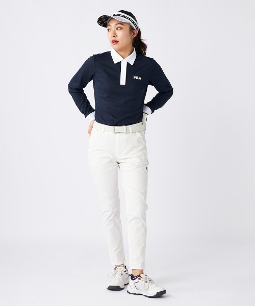 FILA GOLF(フィラゴルフ )の「【FILA GOLF:フィラゴルフ】レディースライトテーパードパンツ ゴルフ(その他パンツ・レディース・ネイビー/ホワイト/ピンク・MEDIUM/LARGE/X-LARGE)」の5枚目の写真