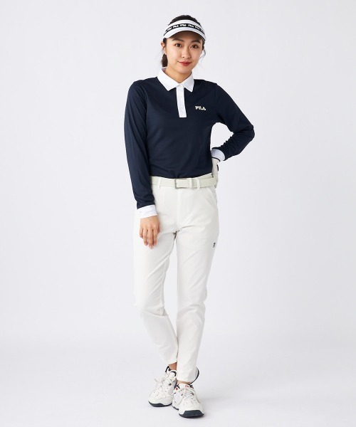 FILA GOLF(フィラゴルフ )の「【FILA GOLF:フィラゴルフ】レディースライトテーパードパンツ ゴルフ(その他パンツ・レディース・ネイビー/ホワイト/ピンク・MEDIUM/LARGE/X-LARGE)」の6枚目の写真