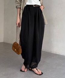 DouDou | 【WEB限定】オーガンジータックパンツ(その他パンツ)