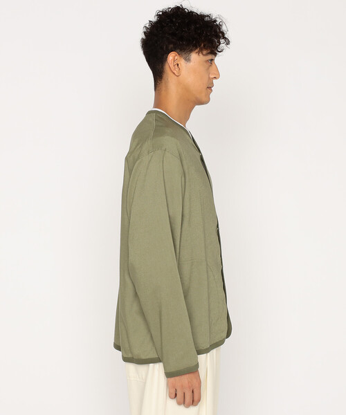 Men's Linen Polyester Cloth Shirt Cardigan（シャツ/ブラウス