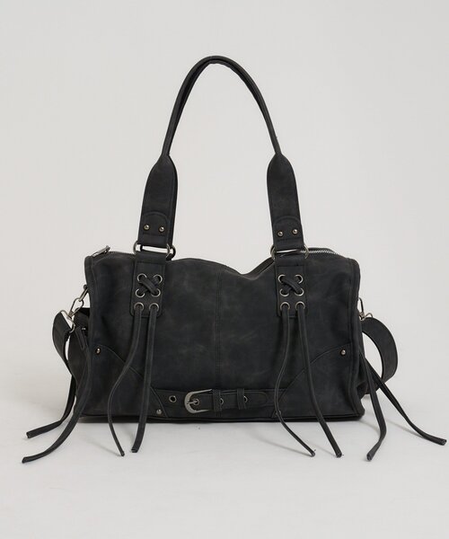 w closet（ダブルクローゼット）の「【3色展開】2wayボストンバッグ（ボストンバッグ・レディース・ピンク/ブラウン/ブラック・FREE）」の4枚目の写真