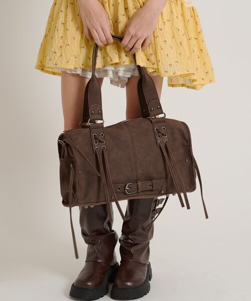 w closet（ダブルクローゼット）の「【3色展開】2wayボストンバッグ（ボストンバッグ・レディース・ピンク/ブラウン/ブラック・FREE）」の20枚目の写真