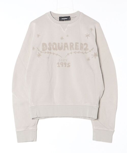 DSQUARED2(ディースクエアード)の「Field Fit Crewneck Sun Faded Dyed Brushed Cotton Fleece/0252(スウェット・レディース・パープル/ホワイト系その他・S/XS)」の2枚目の写真
