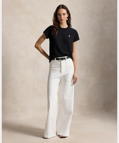 POLO RALPH LAUREN(ポロ ラルフ ローレン)の「クラシック フィット コットン ジャージー クルーネック Tシャツ(Tシャツ/カットソー・レディース・ブラック系1・M/S/XL/XS/L)」の3枚目の写真
