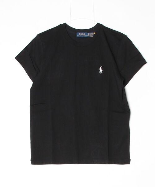 POLO RALPH LAUREN(ポロ ラルフ ローレン)の「クラシック フィット コットン ジャージー クルーネック Tシャツ(Tシャツ/カットソー・レディース・ブラック系1・M/S/XL/XS/L)」の6枚目の写真