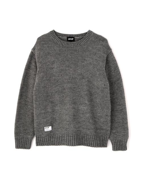 Schott(ショット)の「Schott/ショット/CREW KNIT "SHEET MUSIC"/クルー ニット "シート ミュージック"(ニット/セーター・メンズ・グレー/ネイビー・M/L/XL)」の13枚目の写真