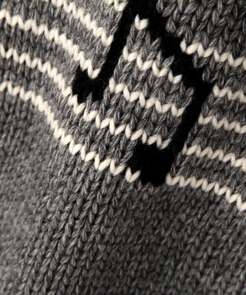 Schott(ショット)の「Schott/ショット/CREW KNIT "SHEET MUSIC"/クルー ニット "シート ミュージック"(ニット/セーター・メンズ・グレー/ネイビー・M/L/XL)」の14枚目の写真