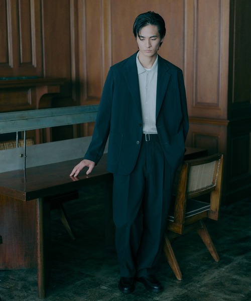 ADAM ET ROPE'(アダムエロペ)の「シアサッカー リラックスジャケット(テーラードジャケット・メンズ・ブラウン/ブラック・M/L)」の18枚目の写真