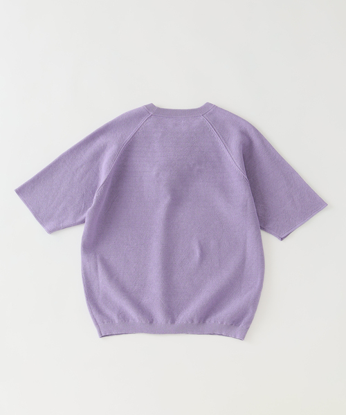 EDIFICE（エディフィス）の「ドライコットン ハーフスリーブ ニット（Tシャツ/カットソー・メンズ・パープル/イエロー/グレー/ブラック系その他・MEDIUM/LARGE）」の7枚目の写真