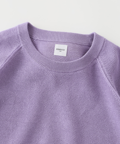 EDIFICE（エディフィス）の「ドライコットン ハーフスリーブ ニット（Tシャツ/カットソー・メンズ・パープル/イエロー/グレー/ブラック系その他・MEDIUM/LARGE）」の8枚目の写真
