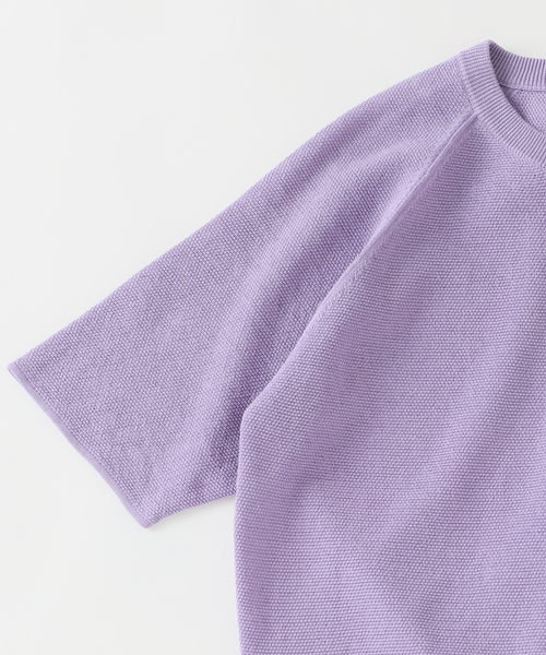 EDIFICE（エディフィス）の「ドライコットン ハーフスリーブ ニット（Tシャツ/カットソー・メンズ・パープル/イエロー/グレー/ブラック系その他・MEDIUM/LARGE）」の9枚目の写真