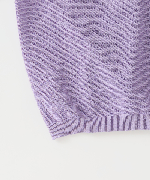 EDIFICE（エディフィス）の「ドライコットン ハーフスリーブ ニット（Tシャツ/カットソー・メンズ・パープル/イエロー/グレー/ブラック系その他・MEDIUM/LARGE）」の10枚目の写真