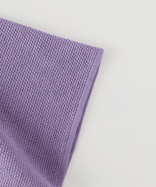 EDIFICE（エディフィス）の「ドライコットン ハーフスリーブ ニット（Tシャツ/カットソー・メンズ・パープル/イエロー/グレー/ブラック系その他・MEDIUM/LARGE）」の11枚目の写真