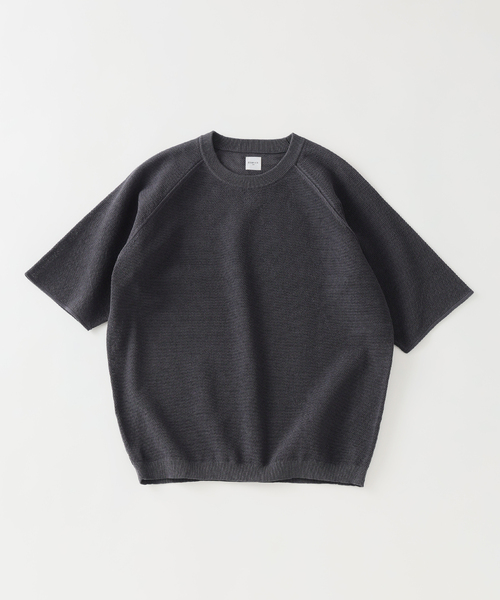EDIFICE(エディフィス)の「ドライコットン ハーフスリーブ ニット(Tシャツ/カットソー・メンズ・パープル/イエロー/グレー/ブラック系その他・MEDIUM/LARGE)」の2枚目の写真