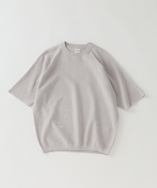 EDIFICE(エディフィス)の「ドライコットン ハーフスリーブ ニット(Tシャツ/カットソー・メンズ・パープル/イエロー/グレー/ブラック系その他・MEDIUM/LARGE)」の3枚目の写真