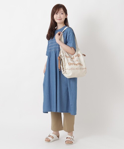 one'sterrace(ワンズテラス)の「JOUET ジョエット ギャザー仕切りトート(トートバッグ・レディース・グレー系その他7/アイボリー系8/ブルー系その他7・99)」の17枚目の写真