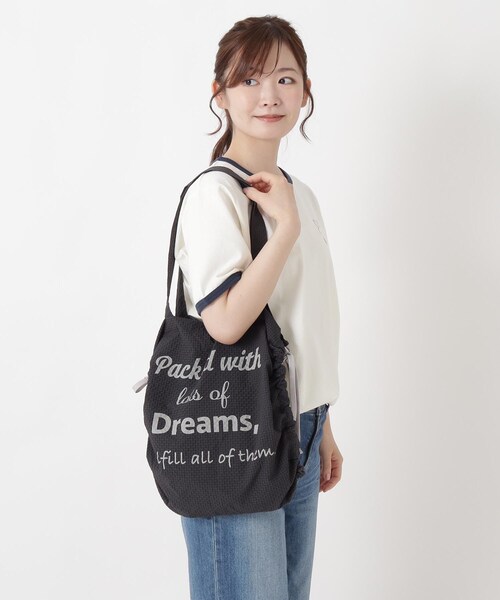 one'sterrace(ワンズテラス)の「JOUET ジョエット ギャザー仕切りトート(トートバッグ・レディース・グレー系その他7/アイボリー系8/ブルー系その他7・99)」の18枚目の写真