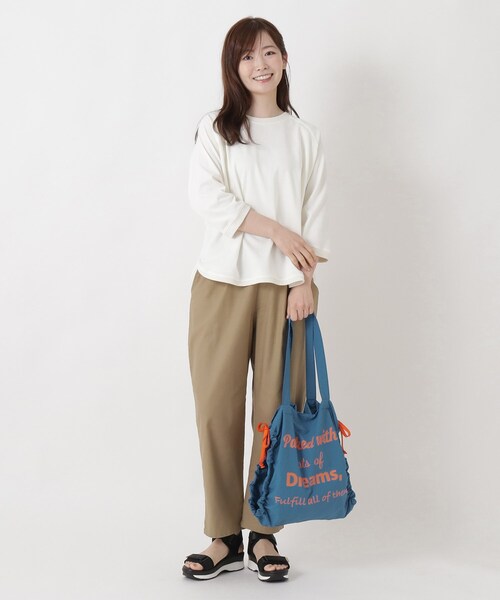 one'sterrace(ワンズテラス)の「JOUET ジョエット ギャザー仕切りトート(トートバッグ・レディース・グレー系その他7/アイボリー系8/ブルー系その他7・99)」の22枚目の写真