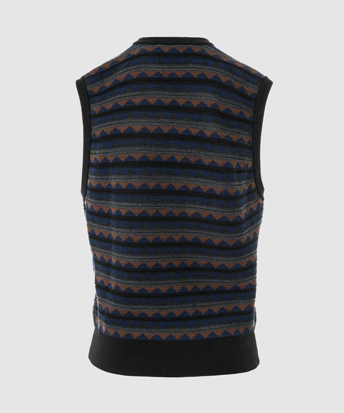 LEMAIRE(ルメール)の「V NECK JACQUARD VEST(ベスト・メンズ・ブラック・S/M)」の4枚目の写真