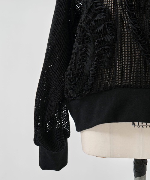 TAAKK（ターク）の「【TAAKK/ターク】Pullover/プルオーバー/ウォッシャブル（Tシャツ/カットソー・レディース・ブラック/ホワイト・1）」の8枚目の写真