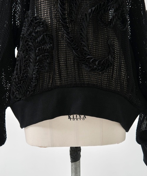 TAAKK（ターク）の「【TAAKK/ターク】Pullover/プルオーバー/ウォッシャブル（Tシャツ/カットソー・レディース・ブラック/ホワイト・1）」の9枚目の写真