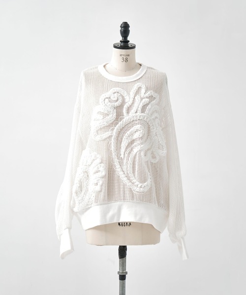 TAAKK（ターク）の「【TAAKK/ターク】Pullover/プルオーバー/ウォッシャブル（Tシャツ/カットソー・レディース・ブラック/ホワイト・1）」の11枚目の写真