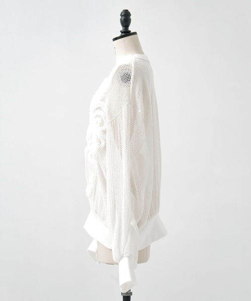 TAAKK（ターク）の「【TAAKK/ターク】Pullover/プルオーバー/ウォッシャブル（Tシャツ/カットソー・レディース・ブラック/ホワイト・1）」の13枚目の写真